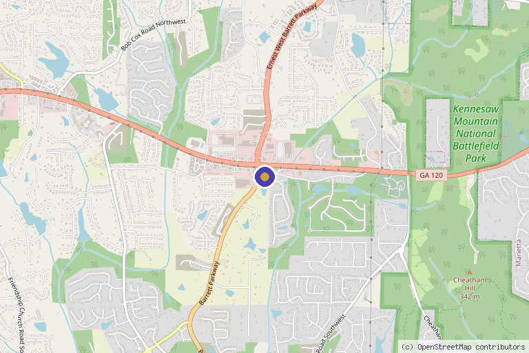 Map showing the location of Signature Image Atlanta in Marietta, GA