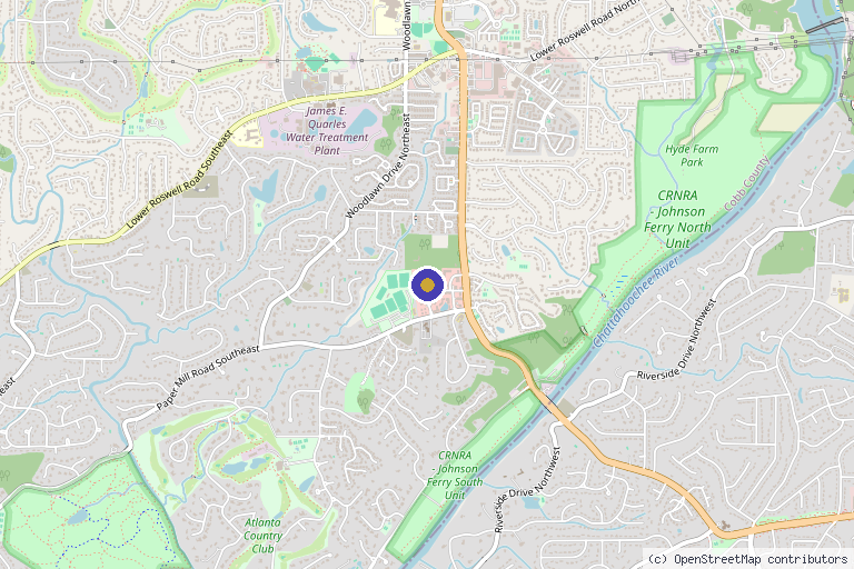 Map showing the location of R Face Medspa in Marietta, GA