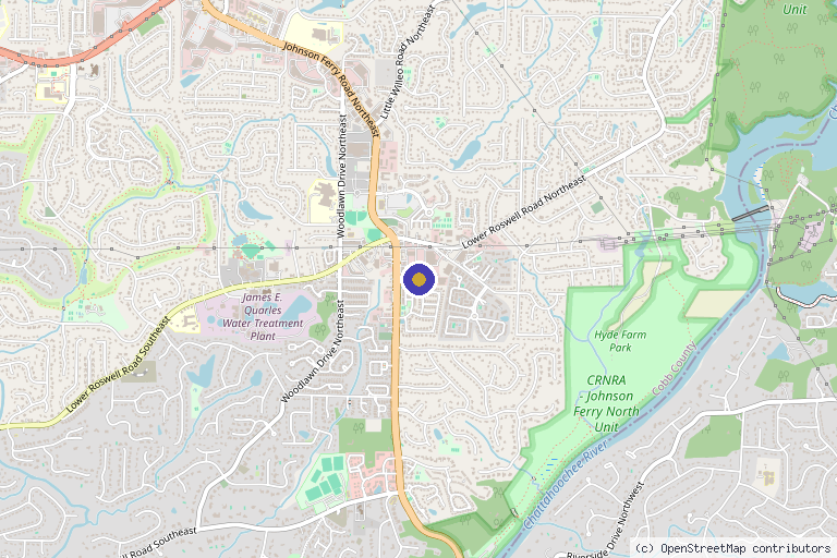 Map showing the location of Omni Medspa in Marietta, GA