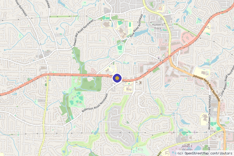 Map showing the location of Regenerative Cell Therapy Of GA in Gainesville, FL