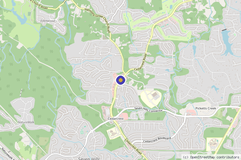 Map showing the location of Regenerative Cell Therapy of GA in Columbus, GA