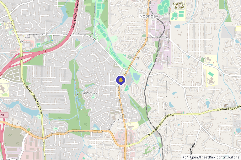 Map showing the location of PulsedOzone Cellular Therapy Solutions in Marietta, GA