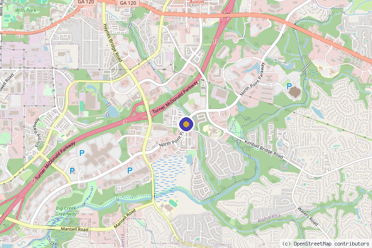 Map showing the location of Regen-U-Topia Stem Cell Therapy in Columbus, GA