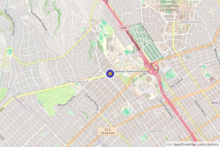 Map showing the location of Skin Spa by Dr Kia in Los Angeles, CA