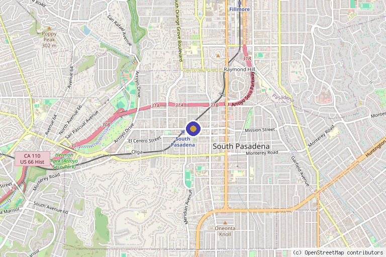 Map showing the location of Rejuvayou Medical in Glendale, CA