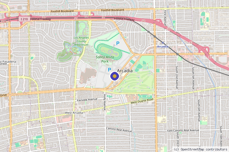 Map showing the location of New Stem Medspa in Arcadia, CA