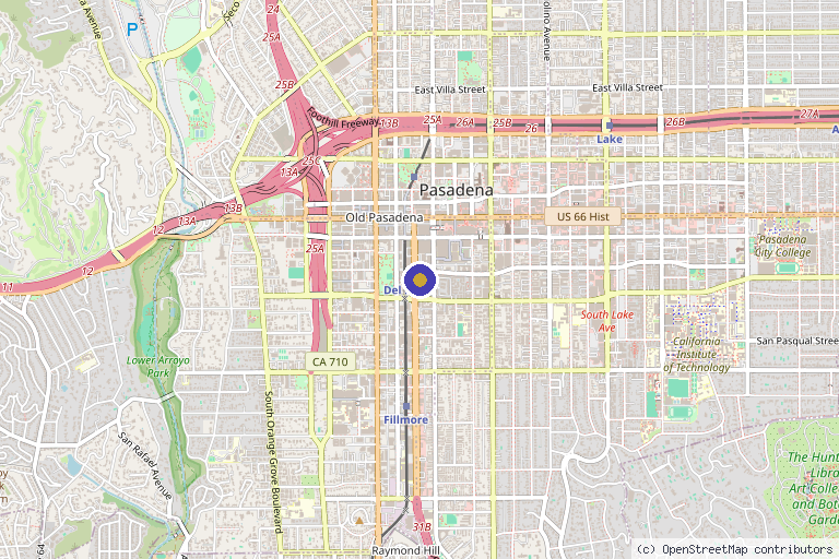 Map showing the location of Lean Lab Regenerative Health & Weight Loss in Pasadena, CA
