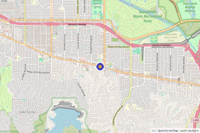 Map showing the location of Advanced Stem Cell Institute in Los Angeles, CA