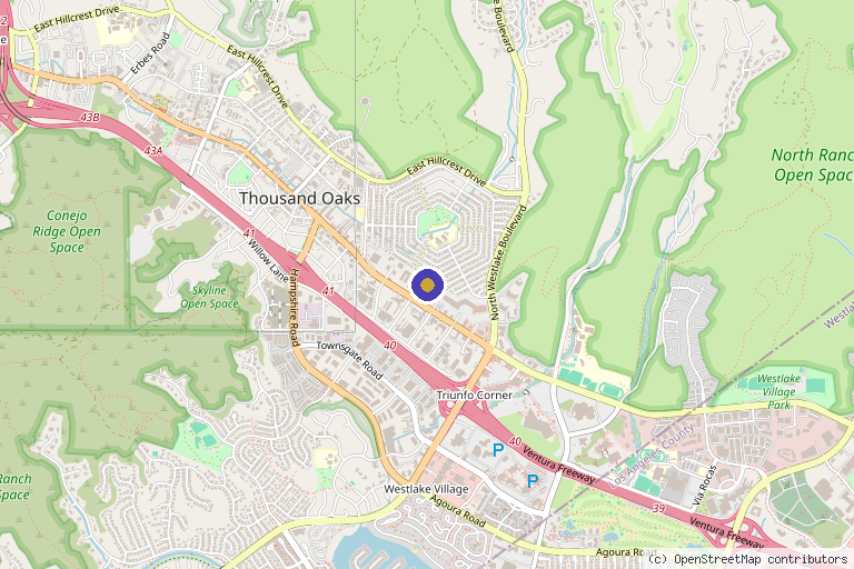 Map showing the location of Remedy Skin + Body in Westlake Village, CA