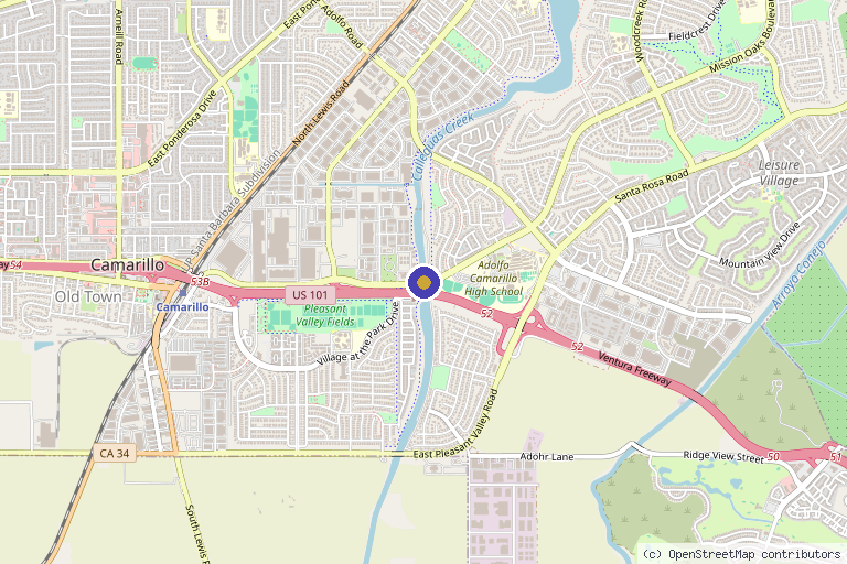 Map showing the location of Stem Lyfe Medical Center – Camarillo in Victorville, CA