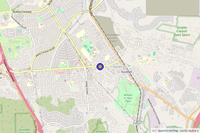 Map showing the location of ‘ili essentials in Santa Clarita, CA