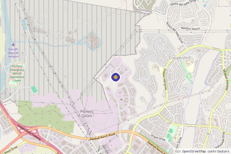 Map showing the location of Setpoint Medical Corporation in Santa Clarita, CA
