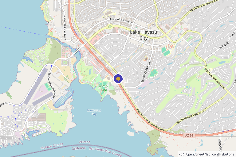 Map showing the location of Innovative Health and Wellness Center in Lake Havasu City, AZ