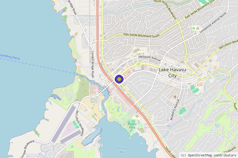 Map showing the location of Concierge Health AZ in Lake Havasu City, AZ