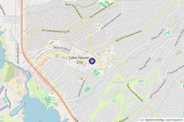 Map showing the location of Define Medical Esthetics in Lake Havasu City, AZ