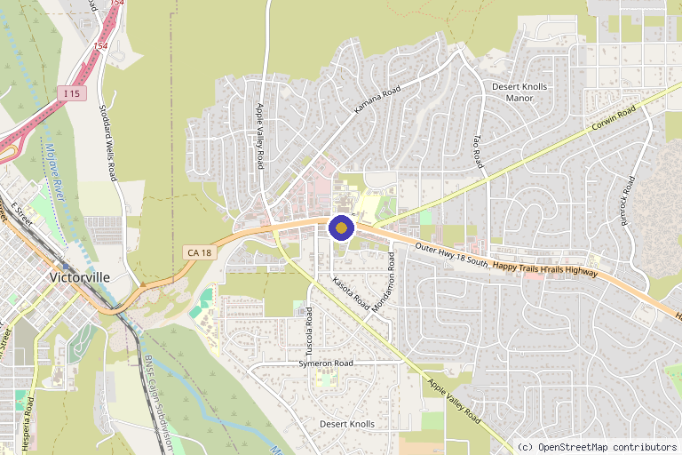 Map showing the location of Charismatic Beauty in Apple Valley, CA