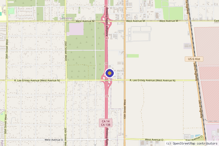 Map showing the location of Ruwanthi Campano MD in Palmdale, CA