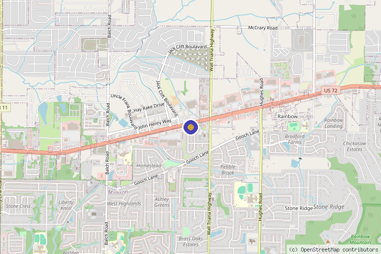 Map showing the location of Growing Younger Clinic in Madison, AL