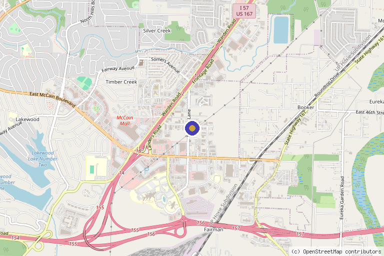 Map showing the location of Arkansas Laser and Skin Care in North Little Rock, AR