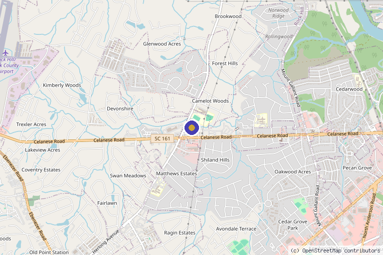 Map showing the location of Metrolina Medical Associates - Med Spa in Rock Hill in Rock Hill, SC