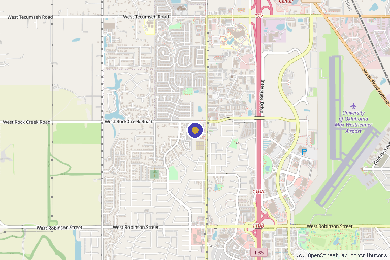 Map showing the location of Biosynergy LLC in Norman, OK
