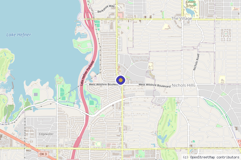 Map showing the location of R3 Stem Cell in Oklahoma City, OK