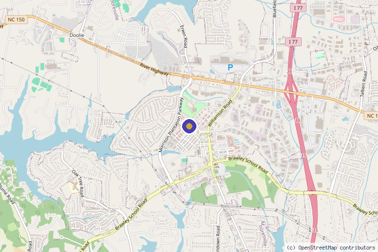 Map showing the location of OPTI Health Lake Norman in Mooresville, NC