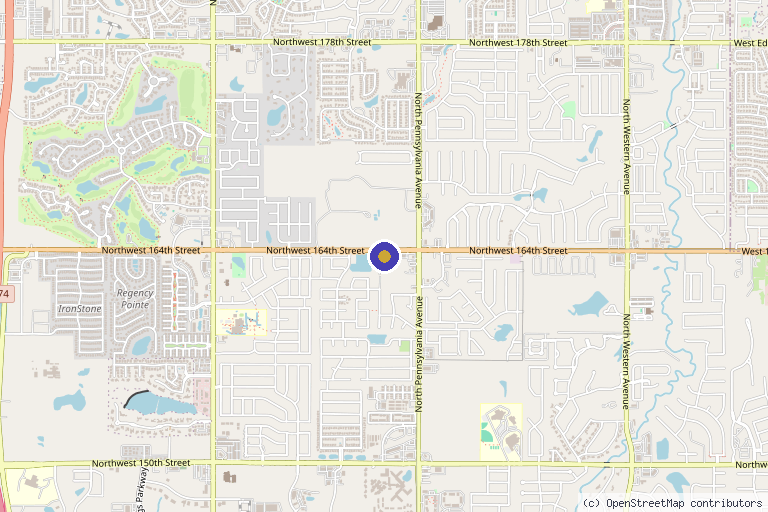 Map showing the location of Refine Medical in Edmond, OK