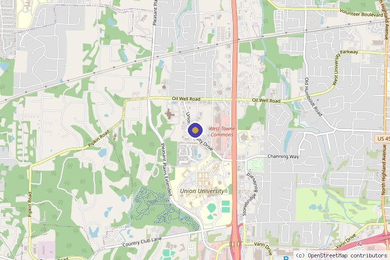 Map showing the location of Solace Skin & Laser in Jackson, TN
