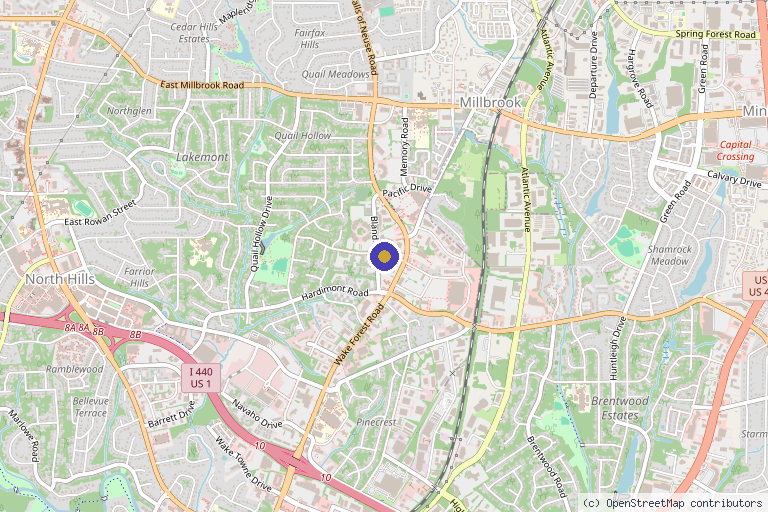 Map showing the location of RevitalIVe Mobile IV & Wellness in Raleigh, NC