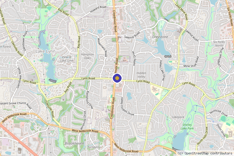 Map showing the location of Anti Aging and Functional Medicine in Raleigh, NC