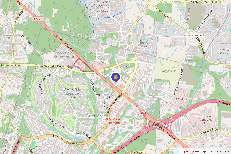 Map showing the location of Hyperbaric NC, PLLC in Raleigh, NC
