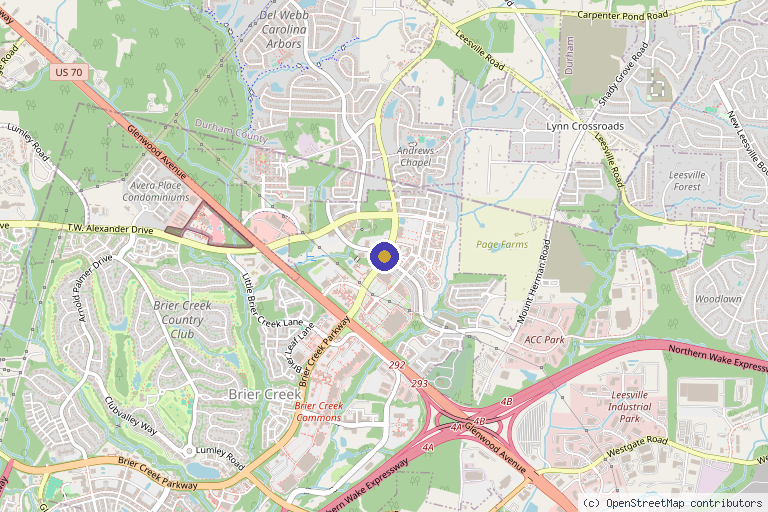 Map showing the location of JIYA Hair Restoration in Raleigh, NC