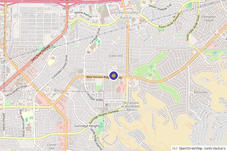 Map showing the location of Elite Aesthetics Skin Clinic in Henderson, NV