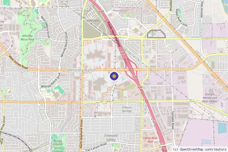 Map showing the location of BP Royal Medspa in Henderson, NV