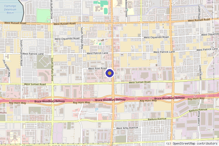 Map showing the location of Richland Aesthetics Luxury Med Spa Las Vegas in Las Vegas, NV