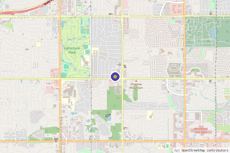 Map showing the location of Glow Medical Aesthetics in Tulsa, OK