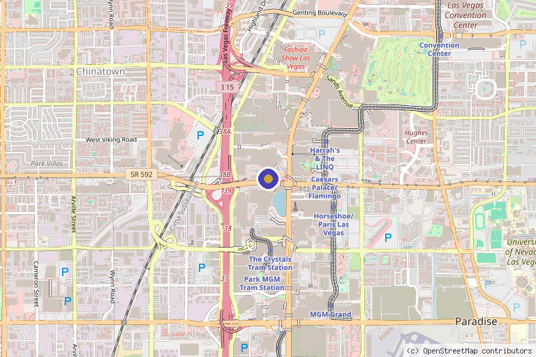 Map showing the location of Ageless Las Vegas in Las Vegas, NV