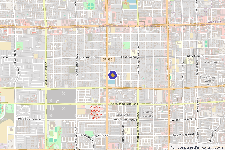 Map showing the location of Lure Boutique Medical Spa in Las Vegas, NV