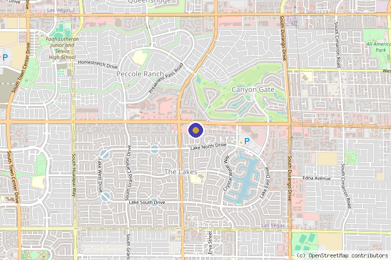 Map showing the location of Las Vegas Aesthetics® in Las Vegas, NV