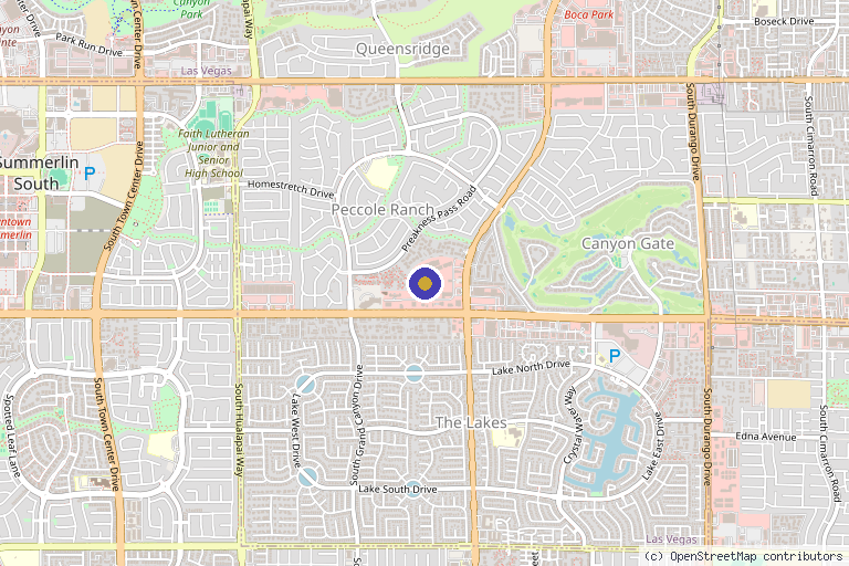 Map showing the location of TMRW Aesthetics For Men in Las Vegas, NV