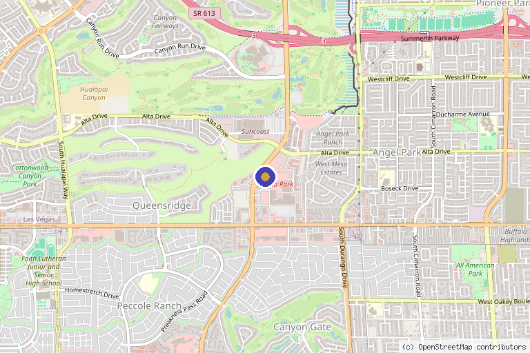 Map showing the location of Boca Med Spa & Wellness in Las Vegas, NV