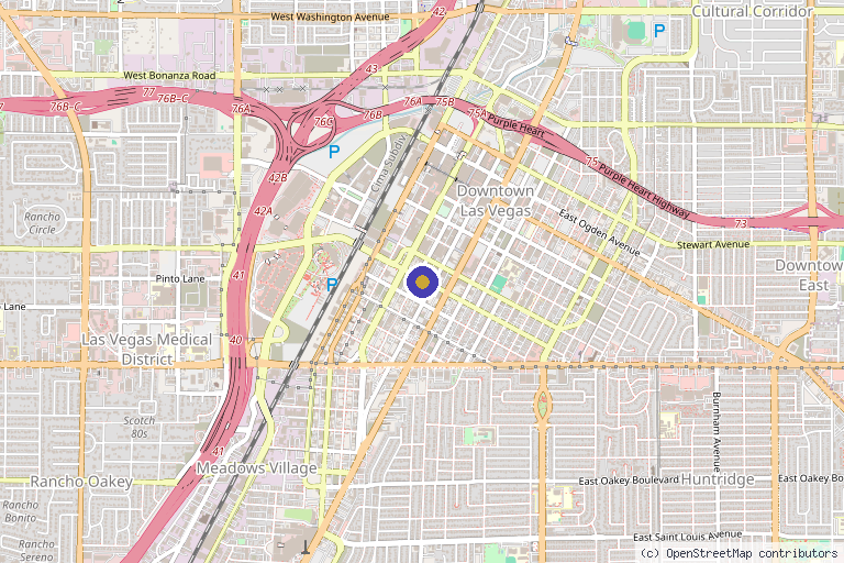 Map showing the location of My Body Rx in Las Vegas, NV