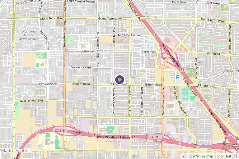 Map showing the location of Stemcells Institute in Las Vegas, NV