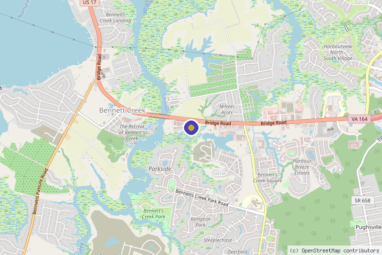 Map showing the location of Clarity Acne & Aesthetics in Suffolk, VA