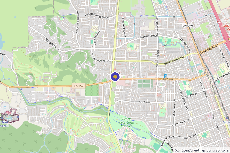 Map showing the location of DrippyNurseJess Med Boutique in Gilroy, CA