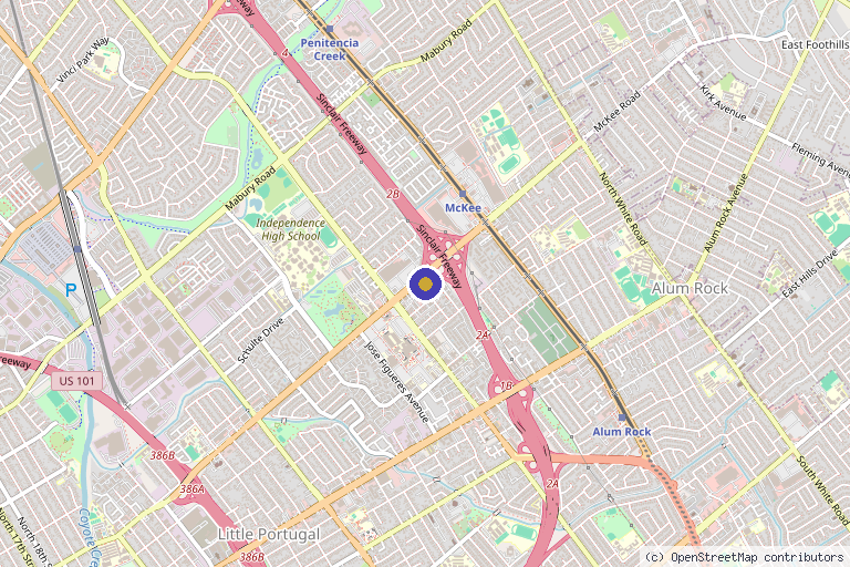 Map showing the location of San Jose Medical Spa in San Jose, CA