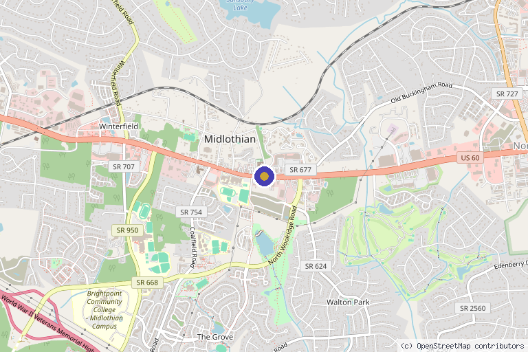 Map showing the location of RVA Regenerative Wellness: Jennylle Zanzi, FNP-C in Richmond, VA
