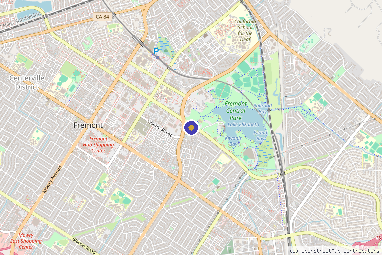 Map showing the location of iMotion Physical Therapy-LAKE CLINIC (ORTHOPEDIC REHAB) in Fremont, CA