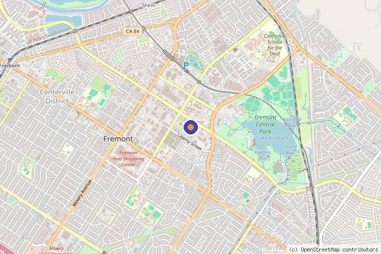 Map showing the location of Berman Skin Institute | Medical & Cosmetic Dermatology in Fremont, CA